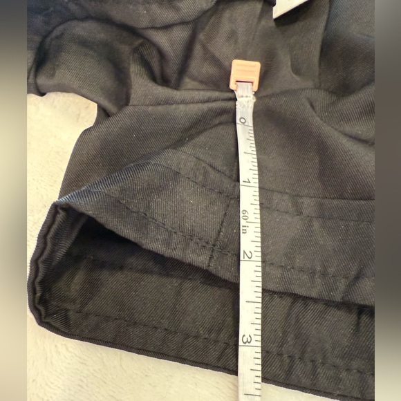 Basico black silky shorts elastic drawstring waist roomy front & back pockets M - Picture 7 of 11